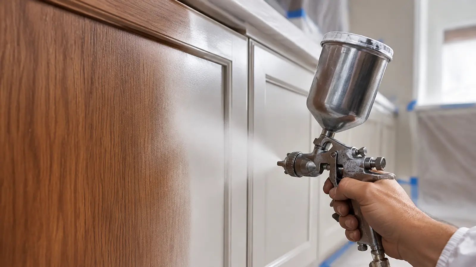 Cabinet Spray Finishing